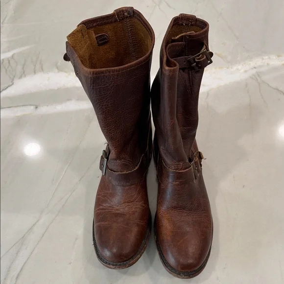 Brown Leather women’s Boots 8.5 - Picture 7 of 11